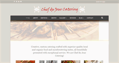 Desktop Screenshot of chefdujourcatering.com